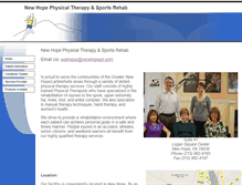 Tablet Screenshot of newhopept.com